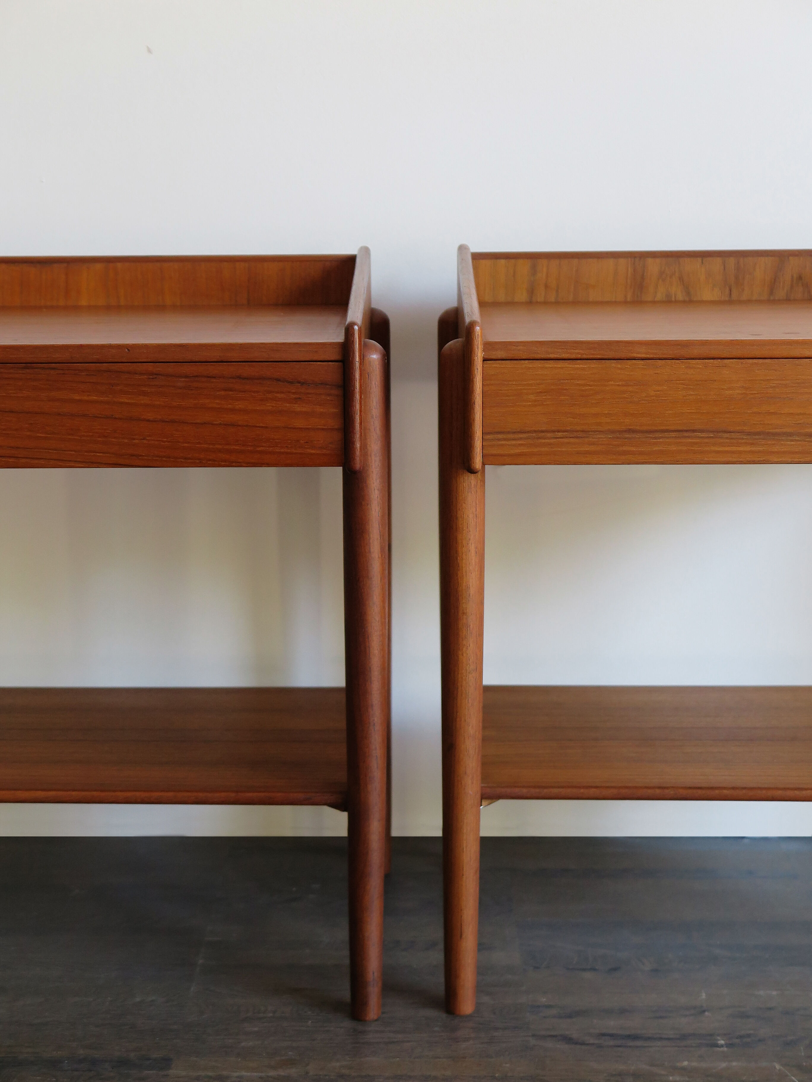 Børge Mogensen Scandinavian teak bedside tables 1950s