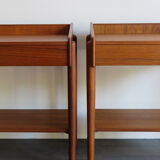 Børge Mogensen Scandinavian teak bedside tables 1950s