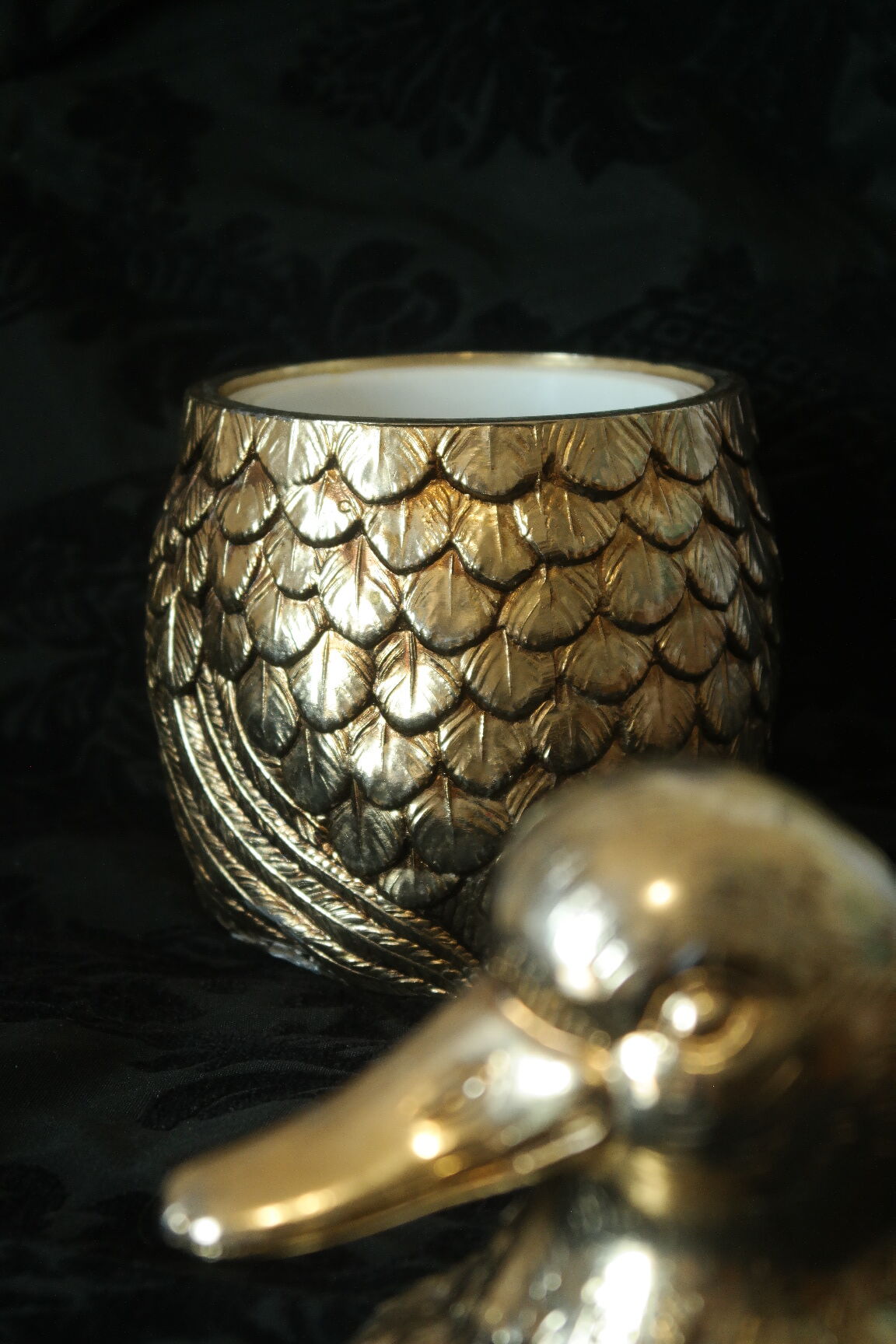 Vintage brass duck ice bucket Italy Mauro Manetti