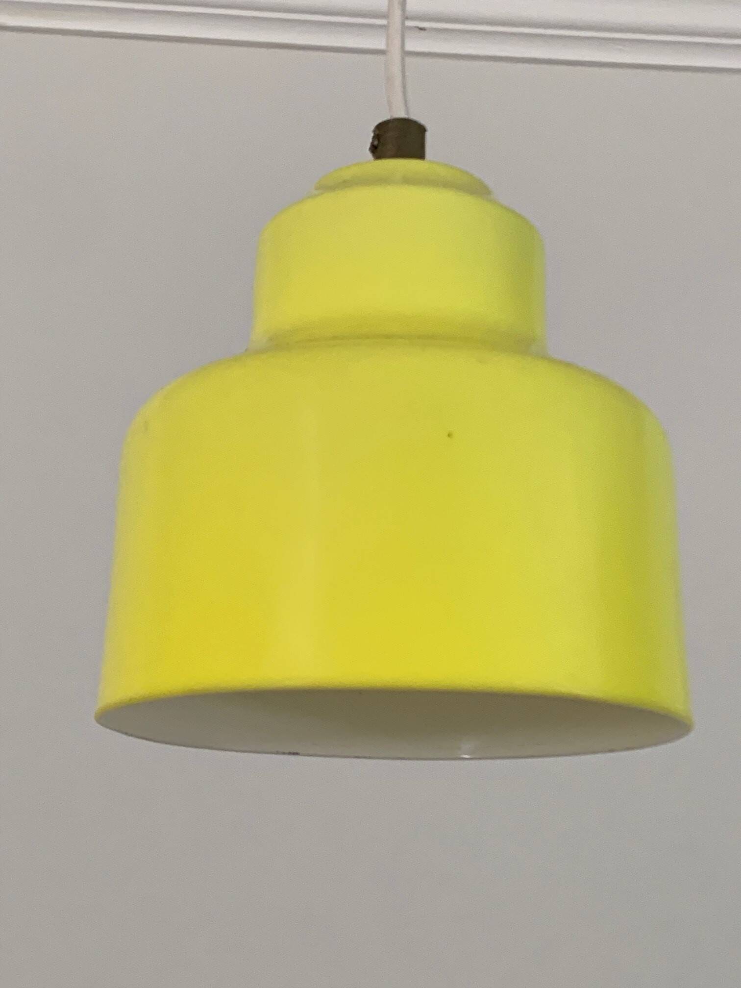 Yellow suspension - 70s suede