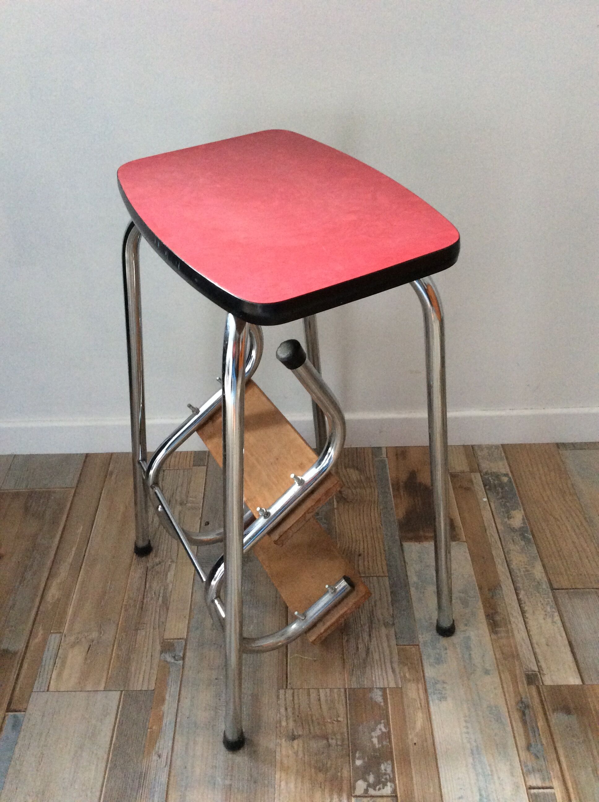 Formica stepladder stool from the 50s and 60s