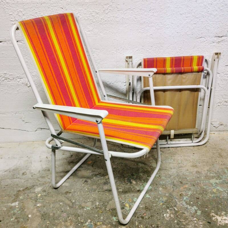 Vintage camping armchair