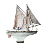 White pool sailboat