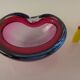 Sommerso Murano Glass Ashtray, Italy, 1960s
