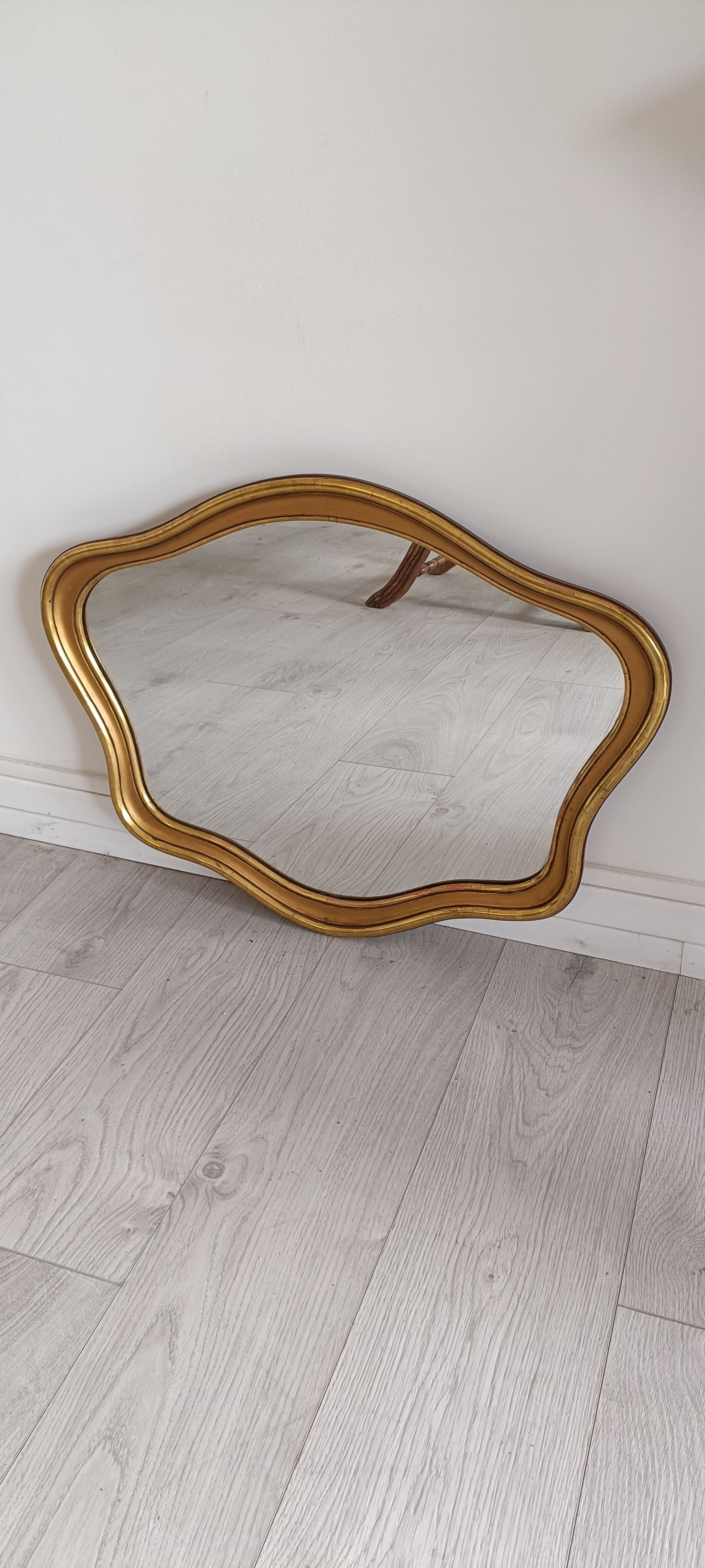 Gilded wood mirror
