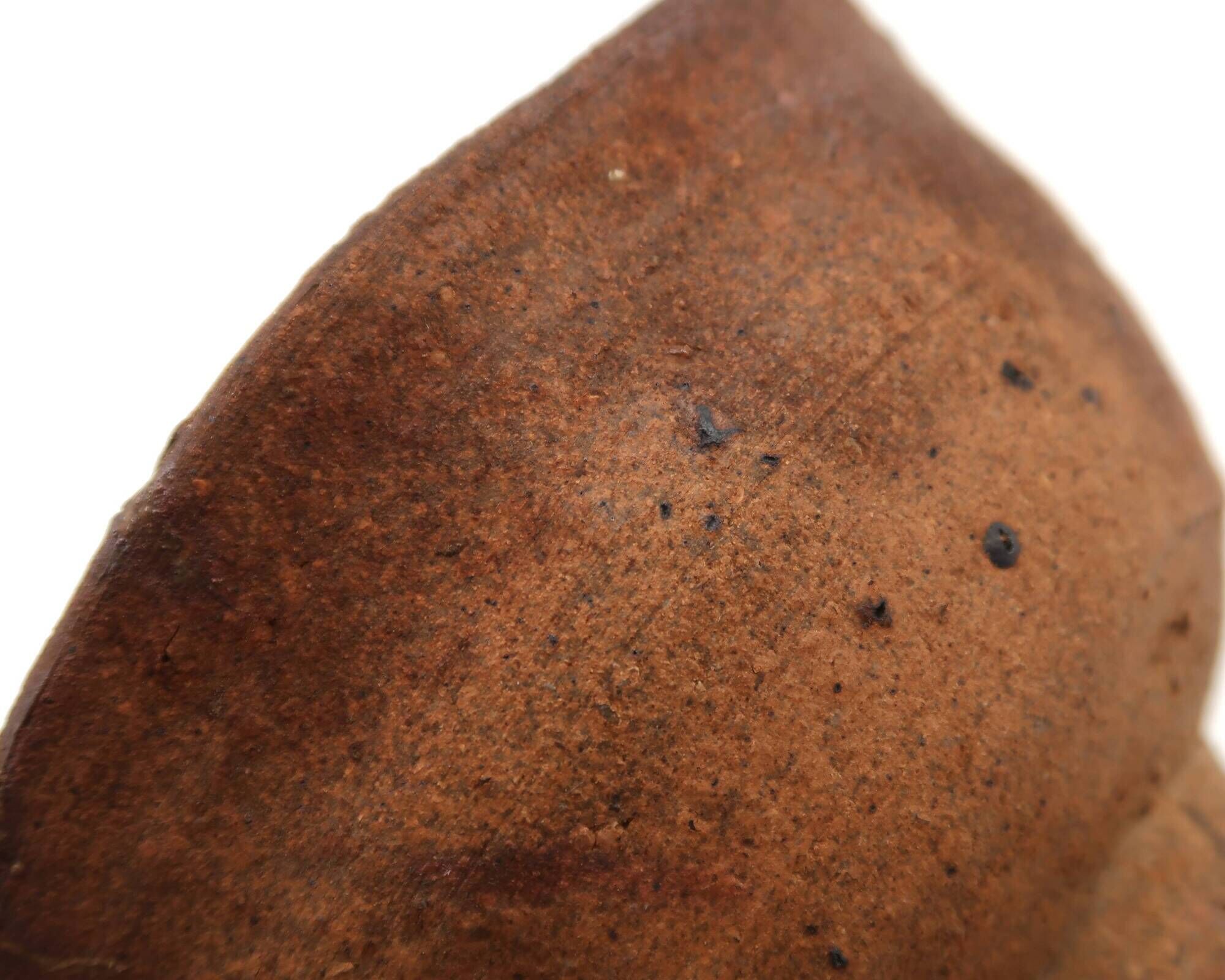 Stoneware bowl wood-fired by Jean Marie Foubert, vintage ceramics.