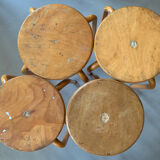 Set of 4 workshop stools