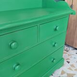Commode verte Farmhouse style
