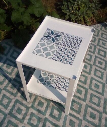 Iron table patterns cement tiles