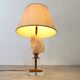 Brass and glass horse head table lamp, 1970s France