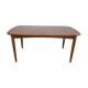 Extendable teak table