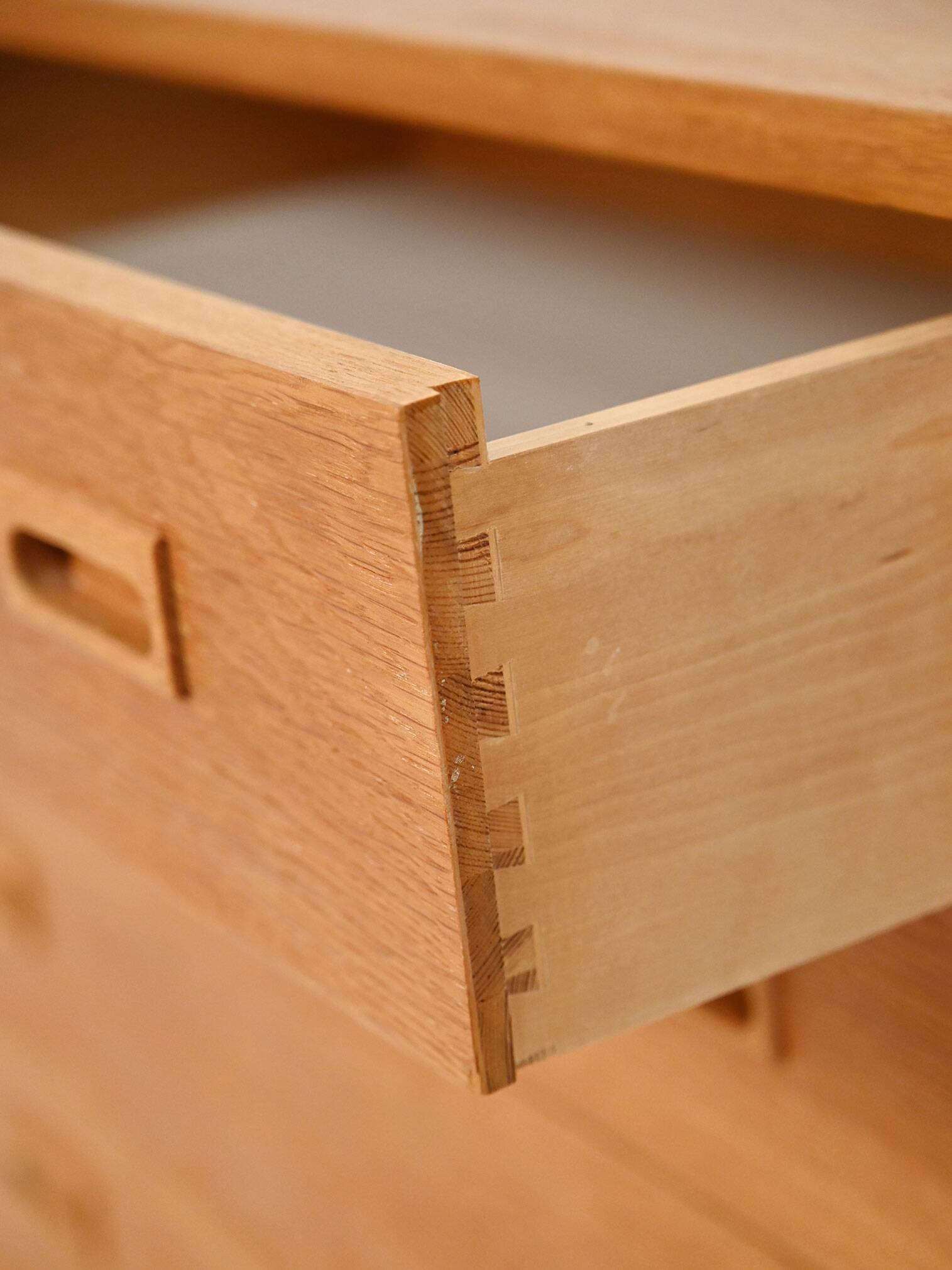 Swedish oak chest of drawers by String Design AB