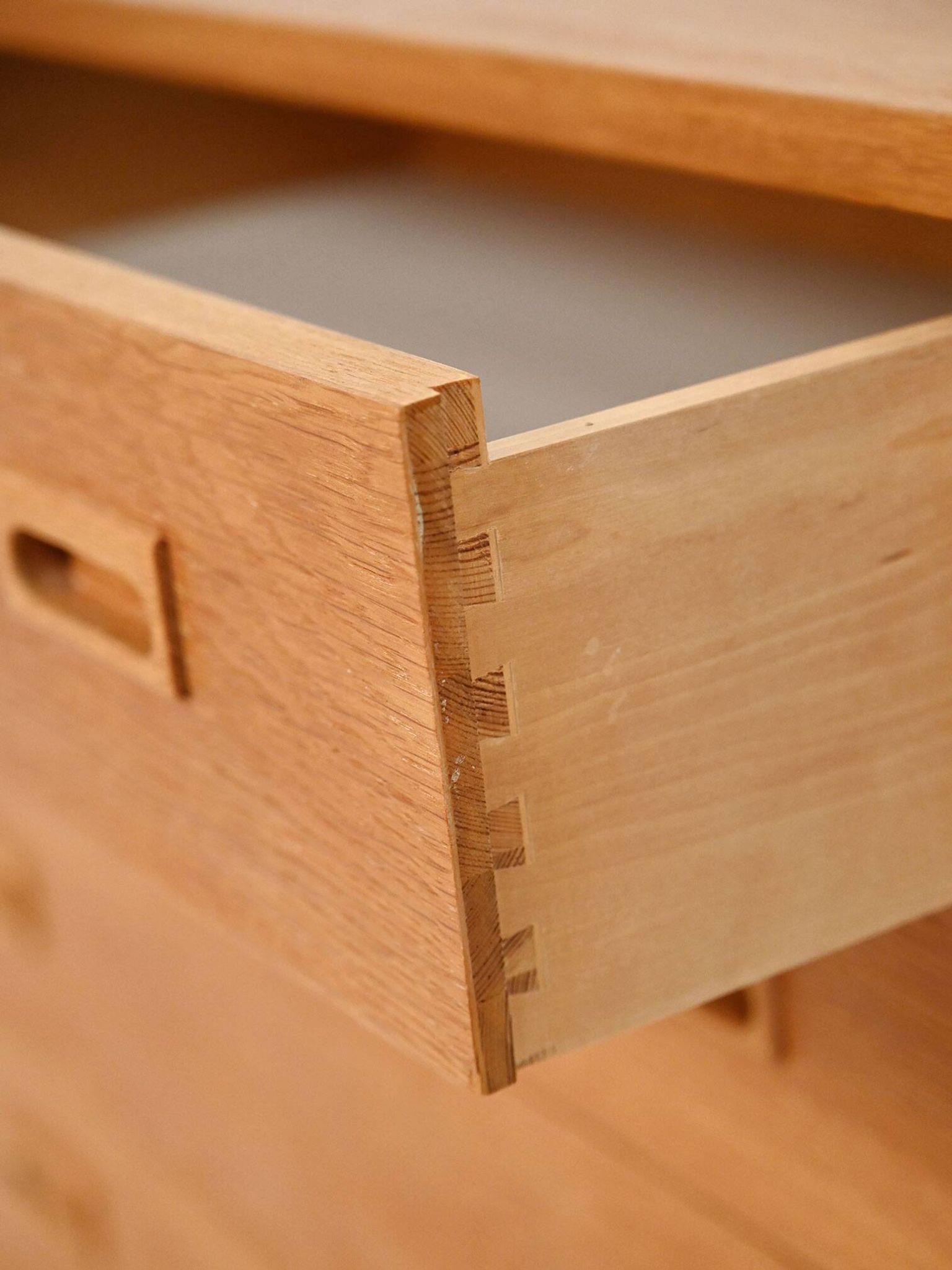 Swedish oak chest of drawers by String Design AB