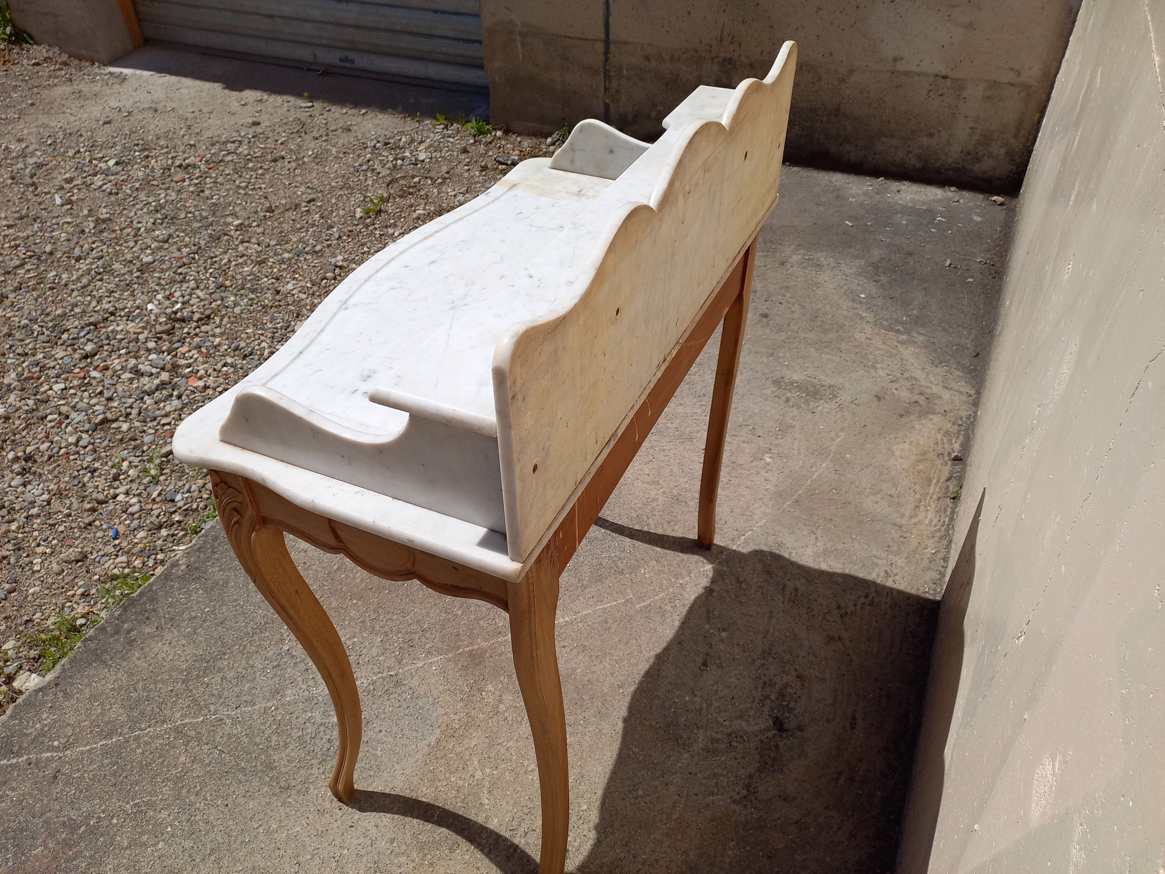 Toilet table, marble top