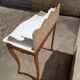 Table de toilette, plateau marbre