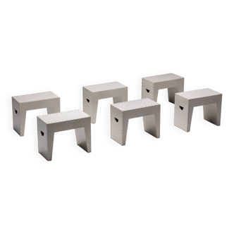 Bossche School Stools by Dom Hans van der Laan & Jan de Jong, Netherlands, 1970s