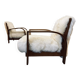 Fauteuils en peau de mouton Art Déco