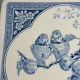 Gien blue birds trivet numbered