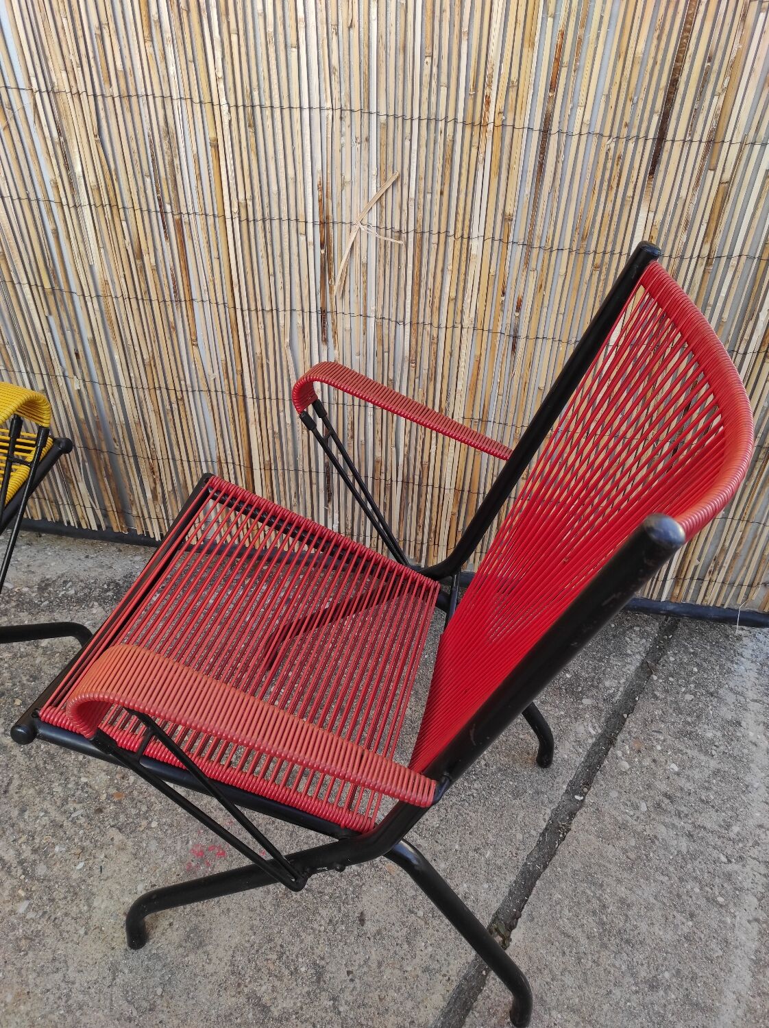 Pair of armchairs scoubidou