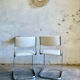 Chaises vintage cantilever - structure chrome - années 70
