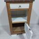 Bedside in Art Deco oak, marble