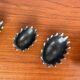 Stackable metal ashtray hedgehog mid-century USSR, 1960s, set of 6