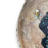 Helen Mai Important Dish In Terracotta And Glazed Porcelain Female Nude