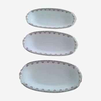 3 raviers porcelaine Limoges