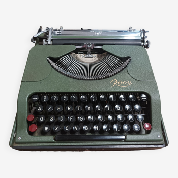 M.j. rooy portable typewriter - made in france 50s
