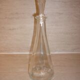 Molded glass decanter with cap