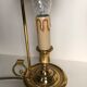 Pair of bedside hot water bottle lamps