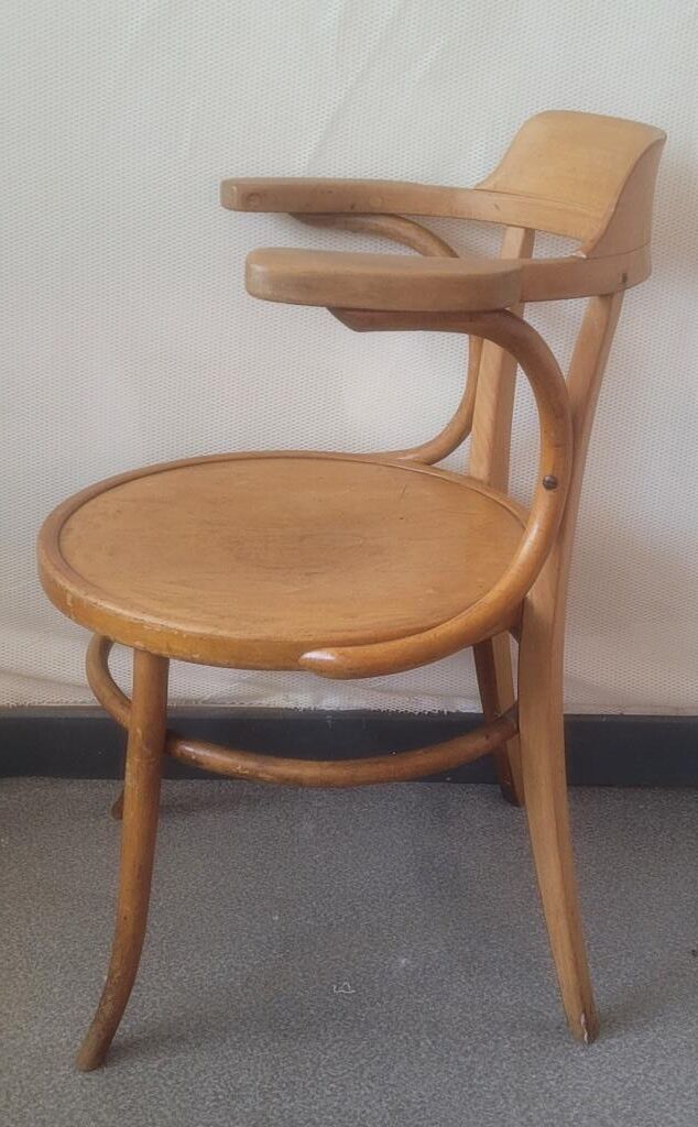 Wooden office bistro armchair