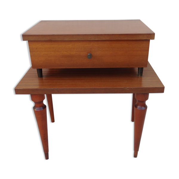 Table chevet vintage années 50 60