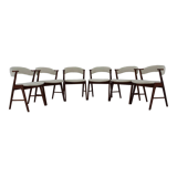 6 chairs in sheepskin fabric upholstery denmark