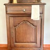 Buffet vaisselier ancien en chêne massif | Style Louis XV