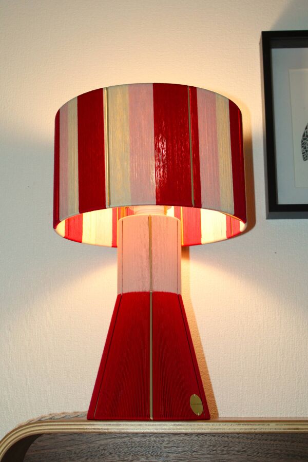 Lampe à poser l'Irrésistible rouge poudré