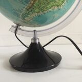 Globe earth bright black vintage
