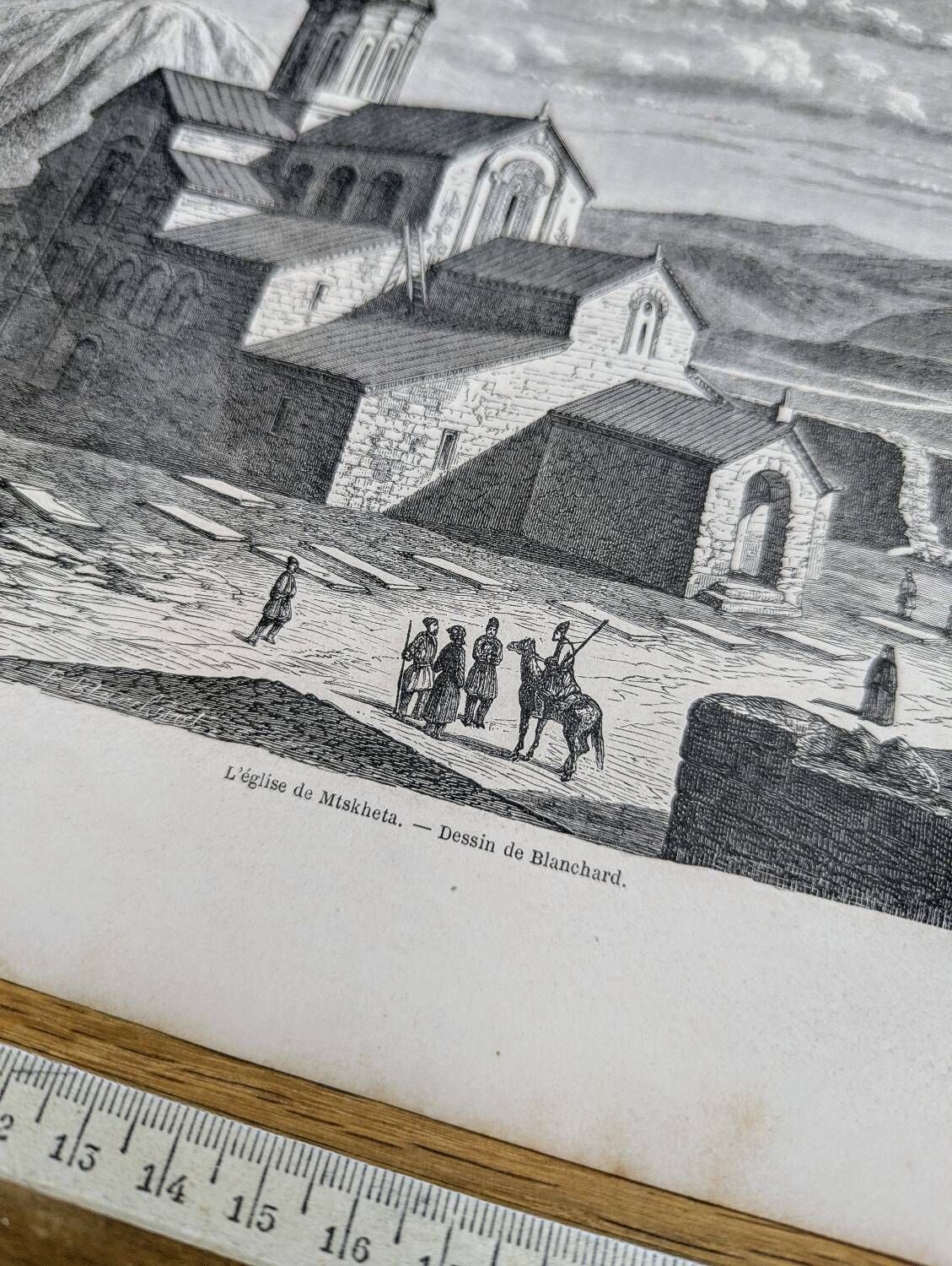 Cathedral of Svetitskhoveli, Georgia. Printed in 1861.
