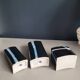 Vintage ceramic salt pepper mustard set