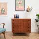 Vintage Scandinavian teak chest of drawers