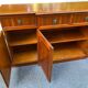 Grande bibliothèque anglaise en bois massif XIXème