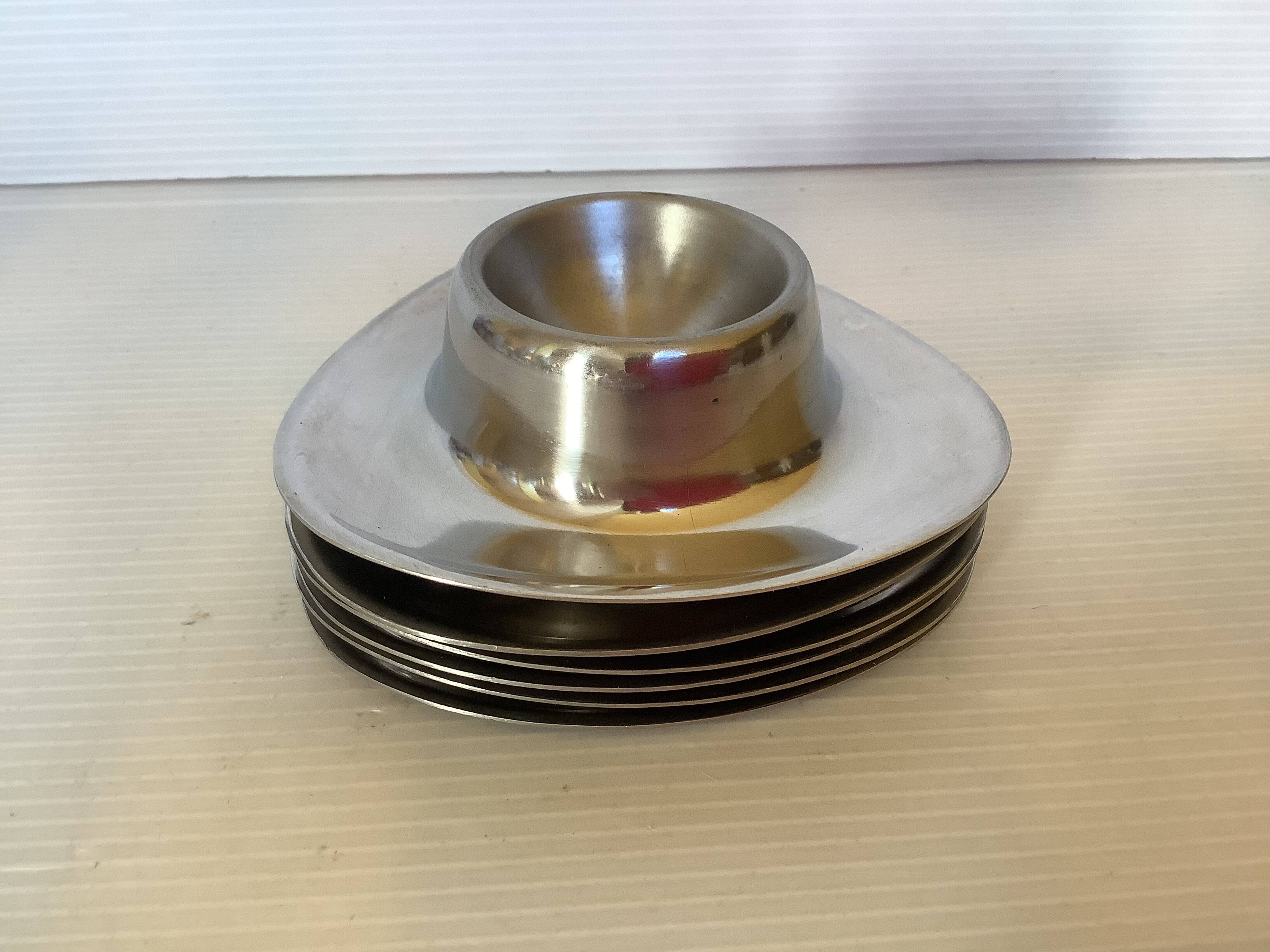 Six coquetiers inox style alessi