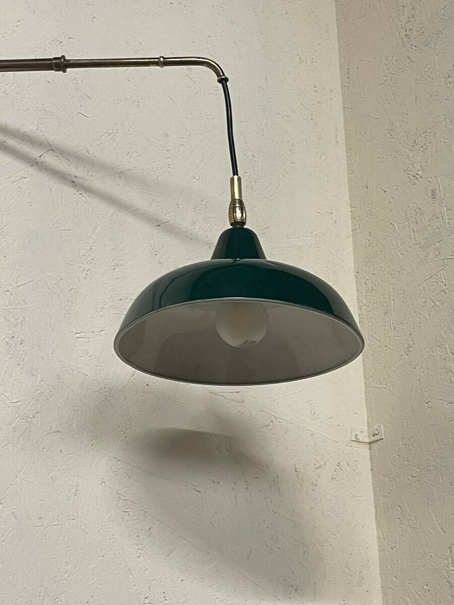 Small wall lamp with extendable arm, 1940s-1950s.