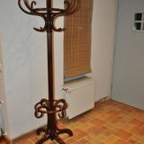 Brown wooden coat rack - Hungarian model, standing, before 1890.