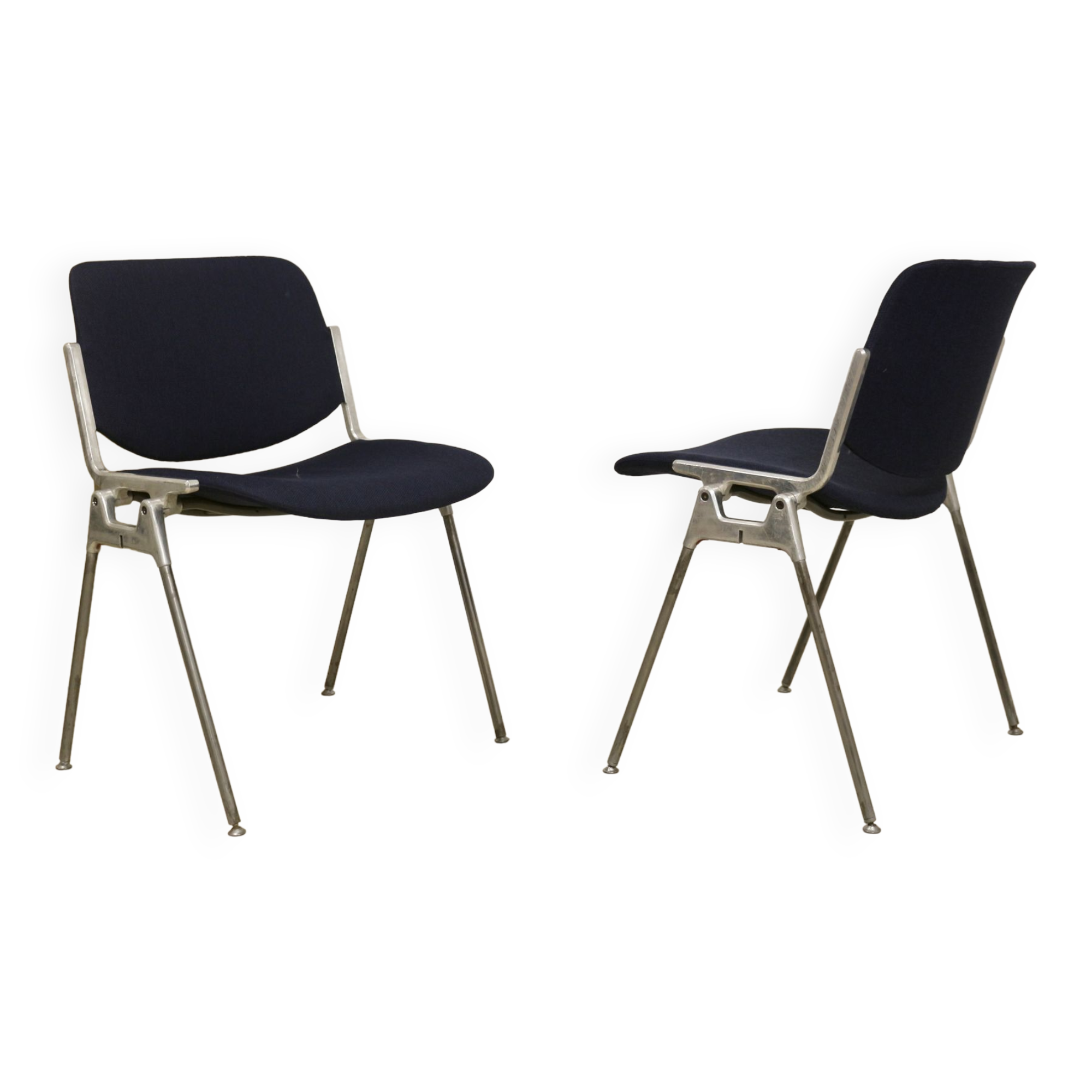 Pair of 2 vintage chairs DSC 106 by Giancarlo Piretti for Anonima Casteli 1965.Ref : CAT