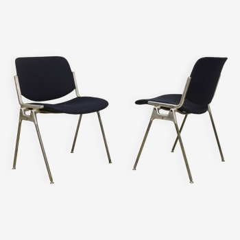 Pair of 2 vintage chairs DSC 106 by Giancarlo Piretti for Anonima Casteli 1965.Ref : CAT