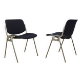 Pair of 2 vintage chairs DSC 106 by Giancarlo Piretti for Anonima Casteli 1965.Ref : CAT