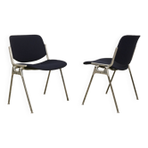 Pair of 2 vintage chairs DSC 106 by Giancarlo Piretti for Anonima Casteli 1965.Ref : CAT