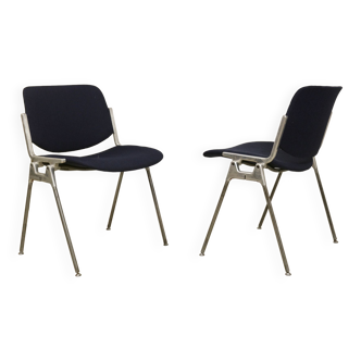 Pair of 2 vintage chairs DSC 106 by Giancarlo Piretti for Anonima Casteli 1965.Ref : CAT