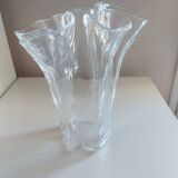 Crumpled Finnish Glass Vase